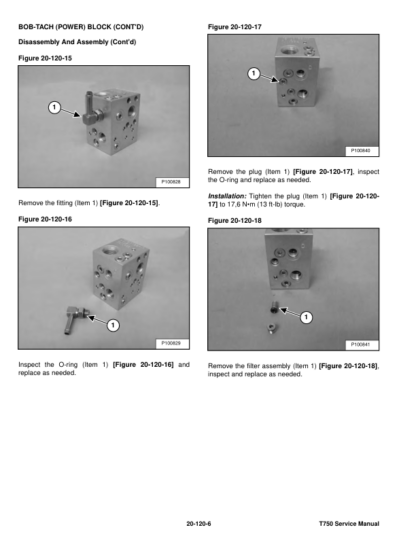 Bobcat T750 SN ATF611001 Skidsteer Service Manual - Image 6