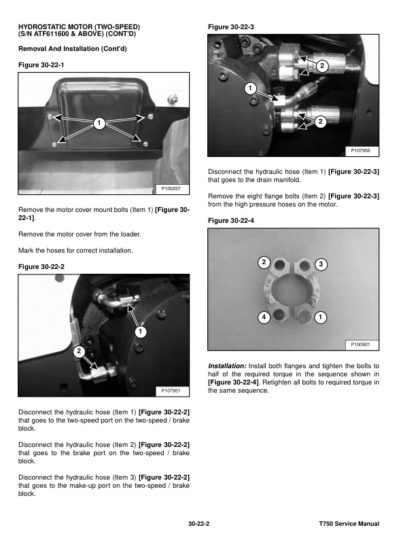 Bobcat T750 SN ATF611001 Skidsteer Service Manual - Image 8