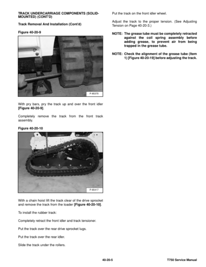 Bobcat T750 SN ATF611001 Skidsteer Service Manual - Image 10