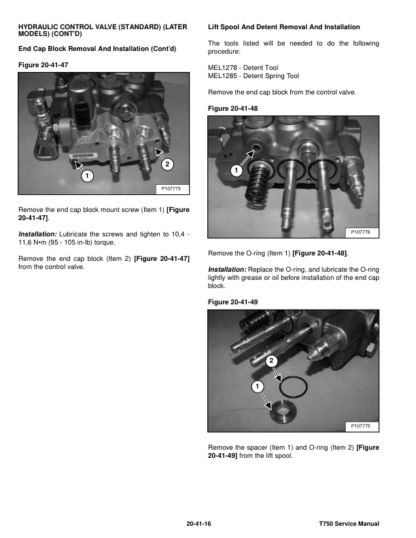 Bobcat T750 SN ATF611001 Skidsteer Service Manual - Image 4