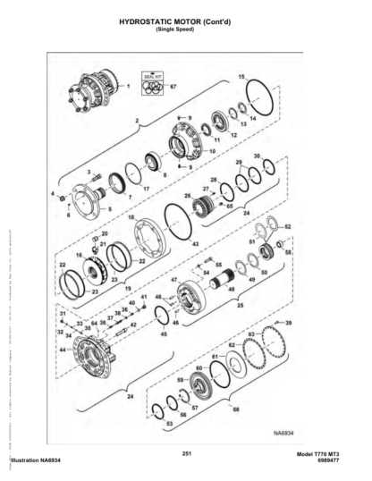 Bobcat T770 Skidsteer Parts Manual - Image 8