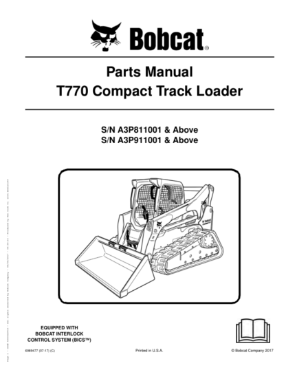 Bobcat T770 Skidsteer Parts Manual - Image 2