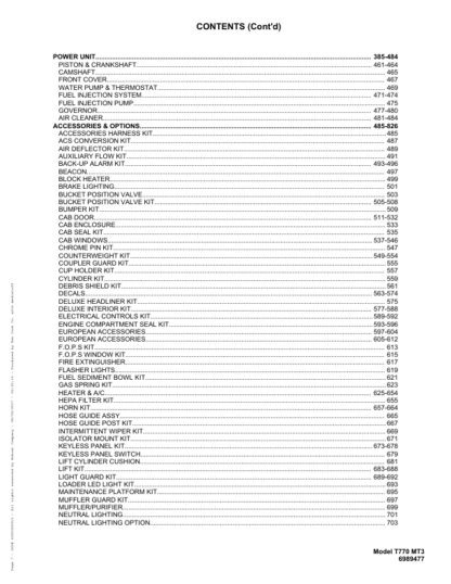 Bobcat T770 Skidsteer Parts Manual - Image 5