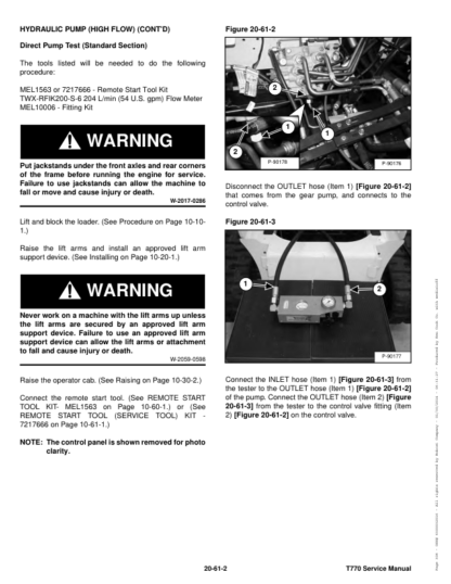 Bobcat T770 Skidsteer Service Manual - Image 6