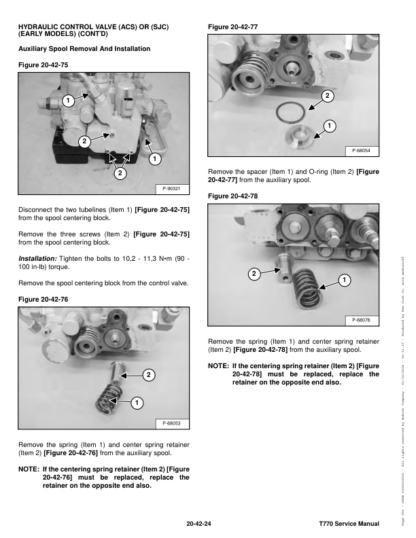 Bobcat T770 Skidsteer Service Manual - Image 5