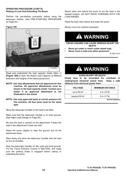 Bobcat TL30.70 Telehandler Operation Manual - Image 5