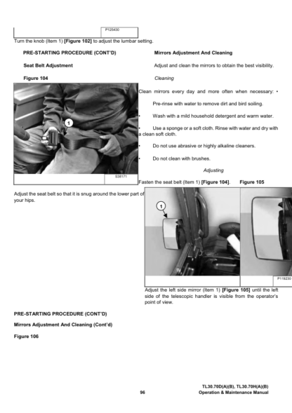 Bobcat TL30.70 Telehandler Operation Manual - Image 3