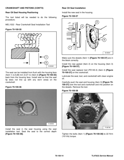 Bobcat TL470(X) Telehandler Service Manual - Image 12