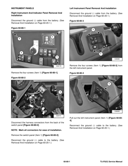 Bobcat TL470(X) Telehandler Service Manual - Image 9