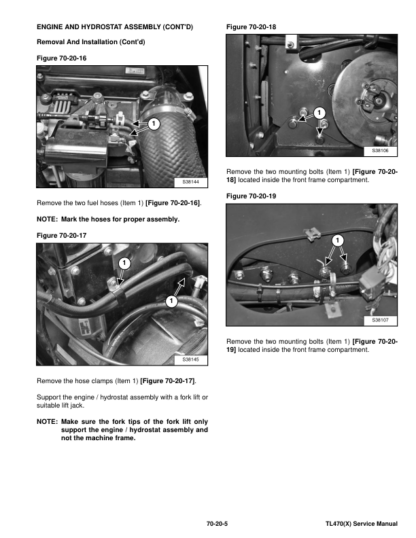 Bobcat TL470(X) Telehandler Service Manual - Image 10