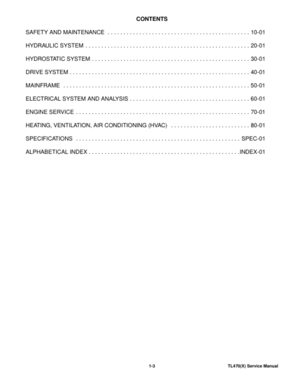 Bobcat TL470(X) Telehandler Service Manual - Image 2