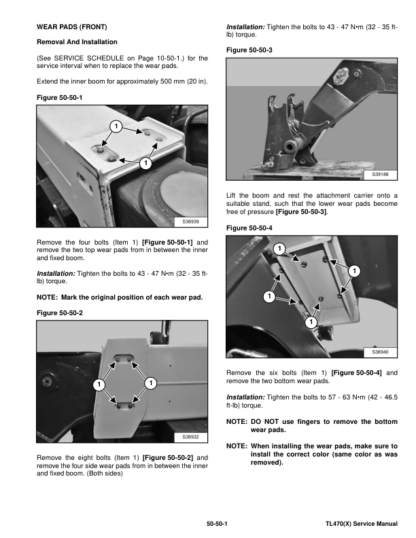 Bobcat TL470(X) Telehandler Service Manual - Image 8