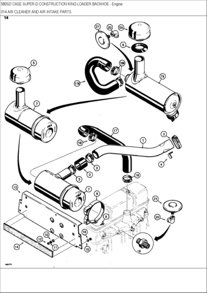 CASE 580 Super D Backhoe Parts Catalog - Image 5