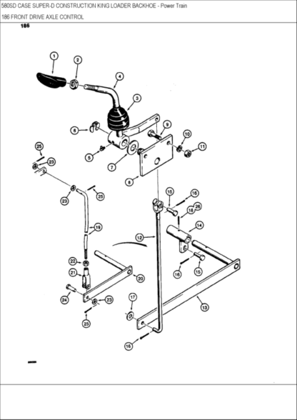 CASE 580 Super D Backhoe Parts Catalog - Image 7