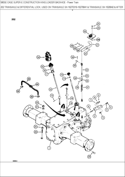 CASE 580 Super E Parts Catalog Manual - Image 10