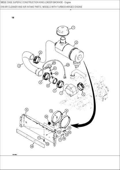 CASE 580 Super E Parts Catalog Manual - Image 5