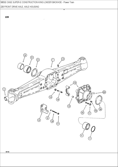 CASE 580 Super E Parts Catalog Manual - Image 11