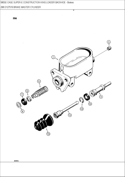 CASE 580 Super E Parts Catalog Manual - Image 13