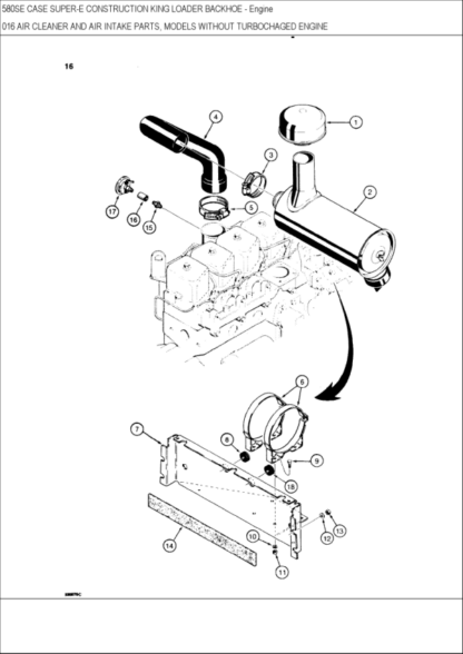 CASE 580 Super E Parts Catalog Manual - Image 3