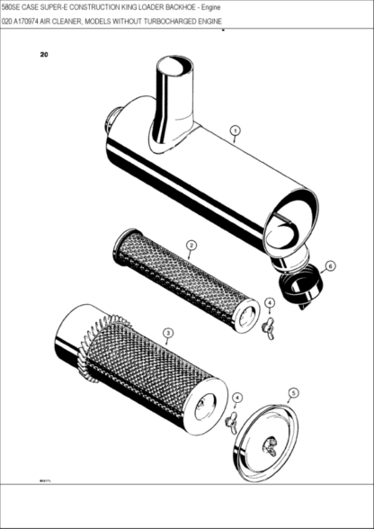 CASE 580 Super E Parts Catalog Manual - Image 6