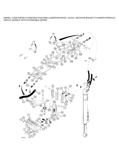 CASE 580 Super K Part Catalog Manual - Image 7