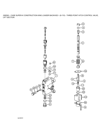 CASE 580 Super K Part Catalog Manual - Image 9