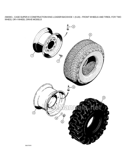 CASE 580 Super K Part Catalog Manual - Image 5