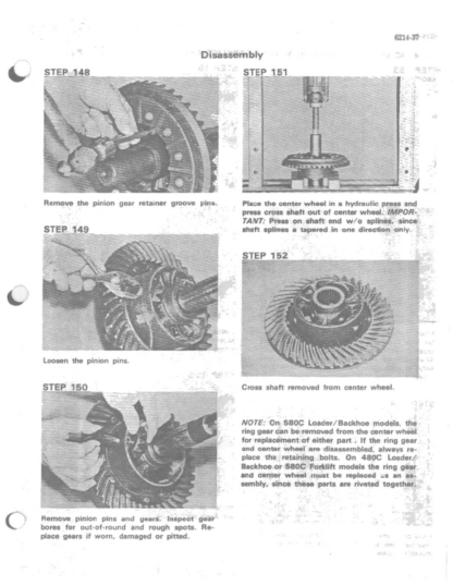 CASE 580C Backhoe  Service Manual - Image 11