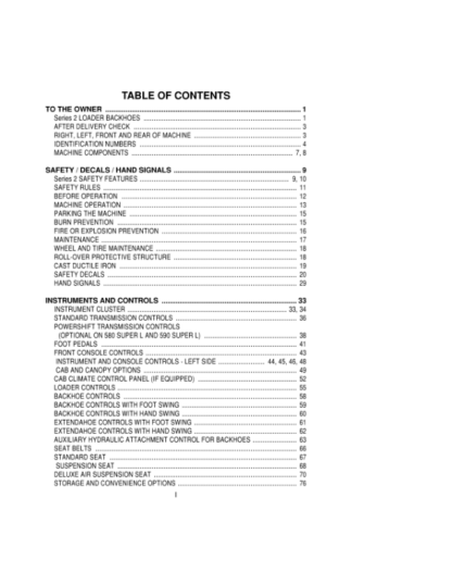 CASE 580L TURBO SUPER 590 SUPER L Series 2 Operators Manual - Image 3