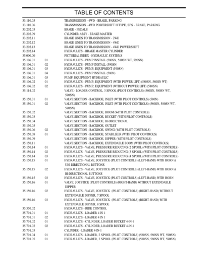 CASE 580N 580SN 580SN WT 590SN Backhoe Tier 3 Parts Catalog - Image 6