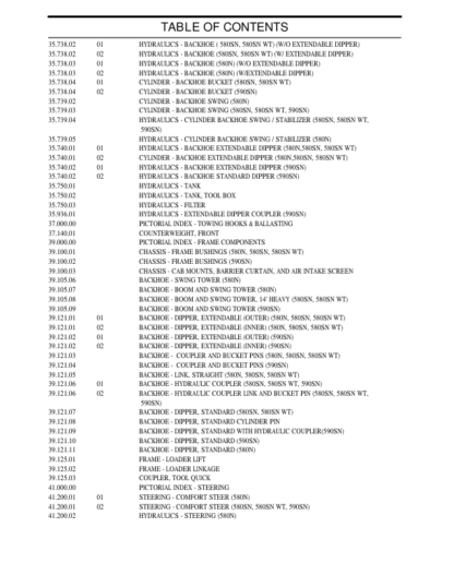 CASE 580N 580SN 580SN WT 590SN Backhoe Tier 3 Parts Catalog - Image 10