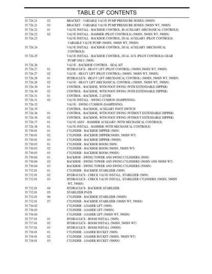 CASE 580N 580SN 580SN WT 590SN Backhoe Tier 3 Parts Catalog - Image 9