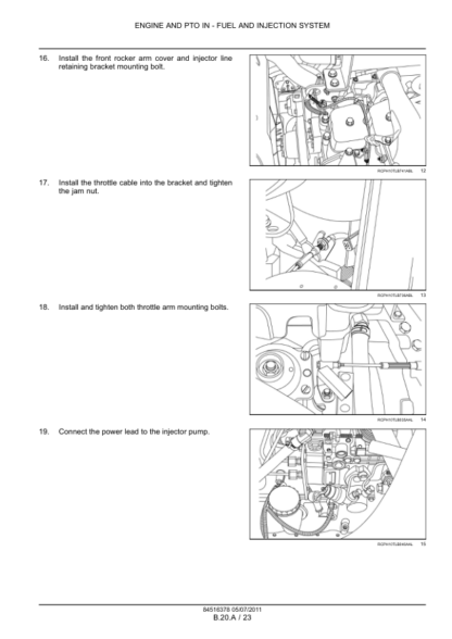 CASE 580N 580SN 590SN Backhoe Engine Service Manual - Image 10