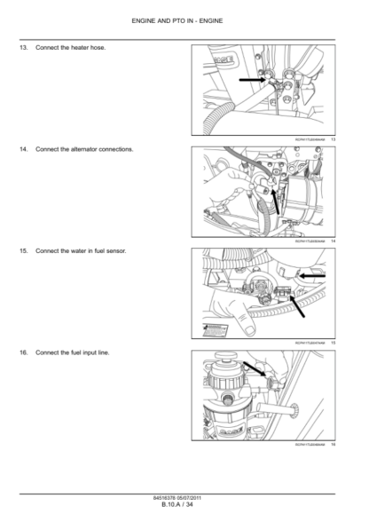 CASE 580N 580SN 590SN Backhoe Engine Service Manual - Image 8