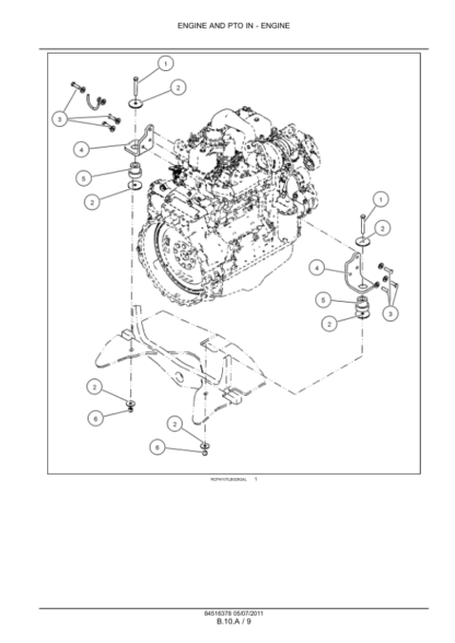 CASE 580N 580SN 590SN Backhoe Engine Service Manual - Image 5