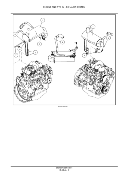 CASE 580N 580SN 590SN Backhoe Engine Service Manual - Image 11