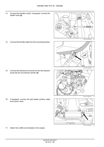 CASE 580N 580SN 590SN Backhoe Engine Service Manual - Image 7