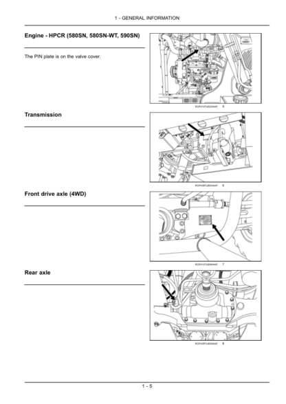 CASE 580N 580SN 590SN Operators Manual - Image 2