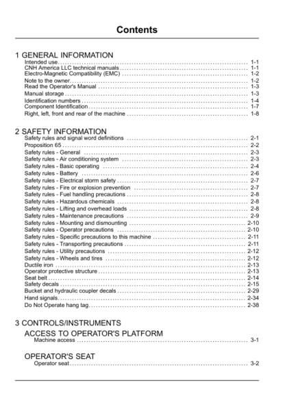 CASE 580N 580SN 590SN Operators Manual - Image 4
