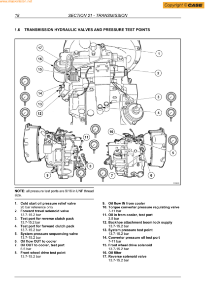 CASE 580SR 590SR 695SR Backhoe Service Manual - Image 14