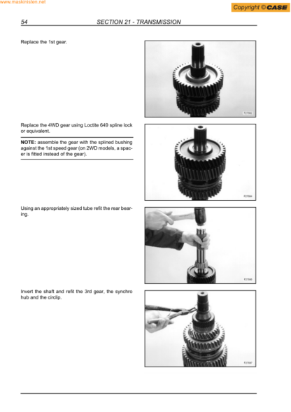 CASE 580SR 590SR 695SR Backhoe Service Manual - Image 8