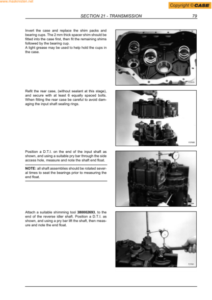 CASE 580SR 590SR 695SR Backhoe Service Manual - Image 9