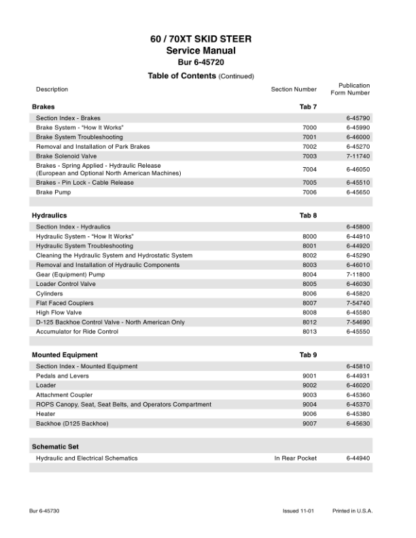 CASE 60XT 70XT Skid Steer Service Manual - Image 3