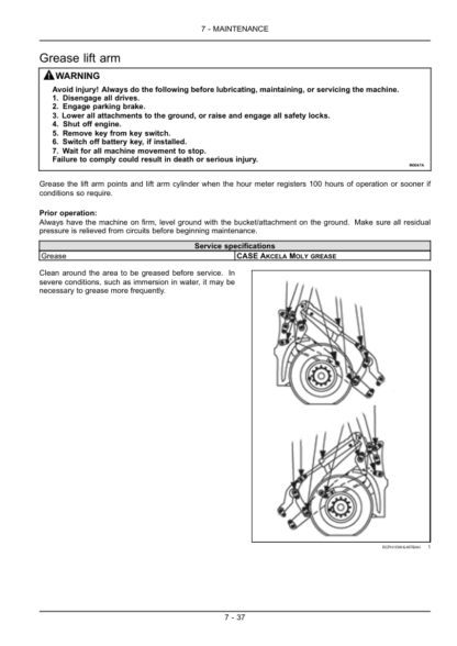 CASE 621F 721F Tier 4 Wheel Loader Operators Manual - Image 9