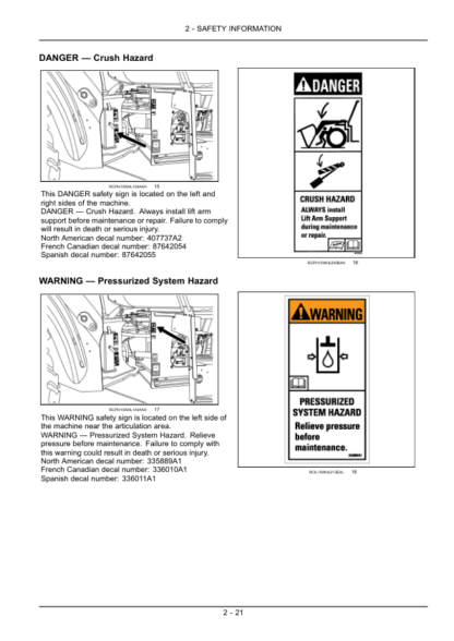 CASE 621F 721F Tier 4 Wheel Loader Operators Manual - Image 12