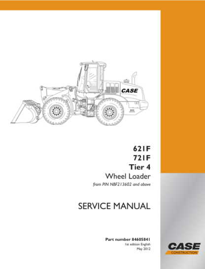 CASE 621F 721F Tier 4 Wheel Loader Service Manual - Image 16