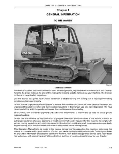 CASE 650K 750K 850K Series 2 Bulldozer Operators Manual - Image 10