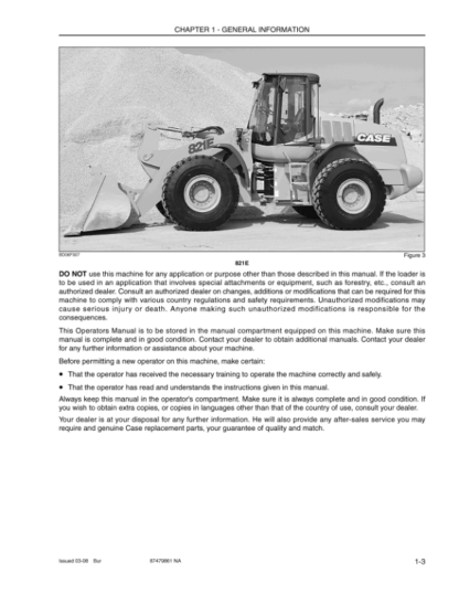 CASE 721E 821E Tier 3 Operators Manual - Image 5