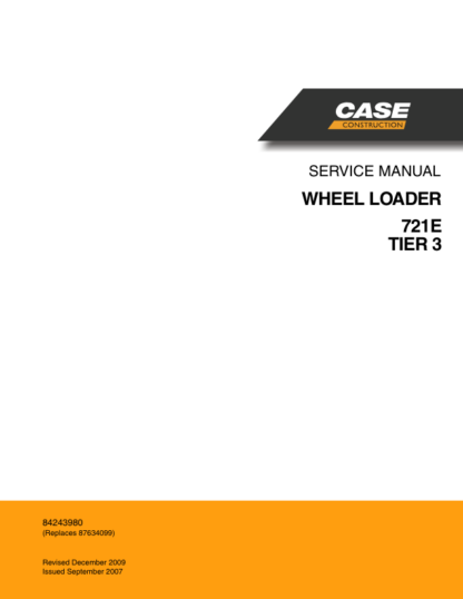 CASE 721E Tier 3 Wheel Loader Service Manual - Image 2