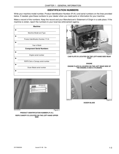 CASE 750L 850L Bulldozer Operators Manual - Image 6